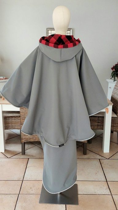 Softshell grau mit Reflexband