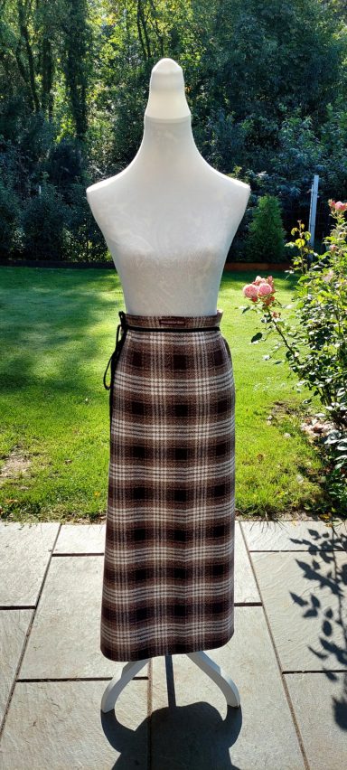 Wollstoff braun/ beige